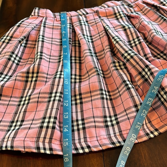 Hot Topic Pink Plaid Mini Skirt - Picture 9 of 9